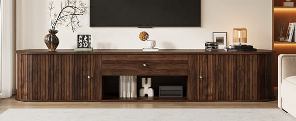 SONNENH TV-bord, Spånplade, Valnød, 180 × 40 × 40 cm