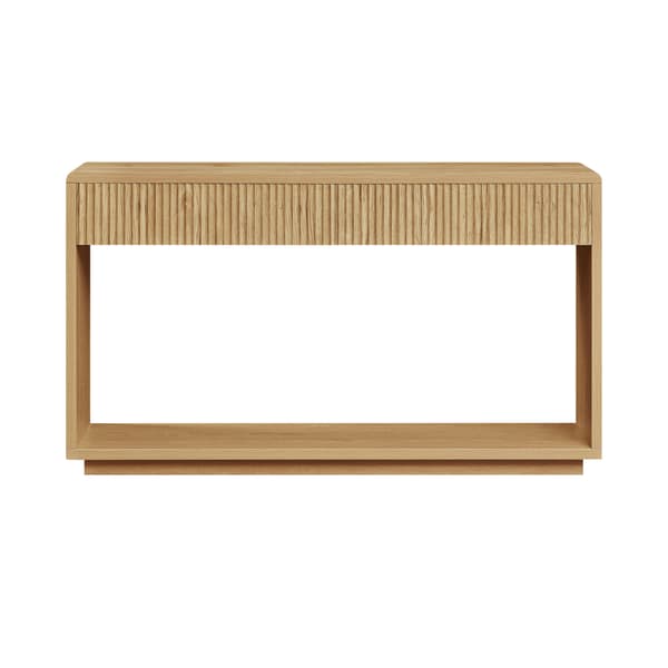 SONNENH Konsolbord, Spånplade, Naturfarvet, 150 × 35 × 85 cm