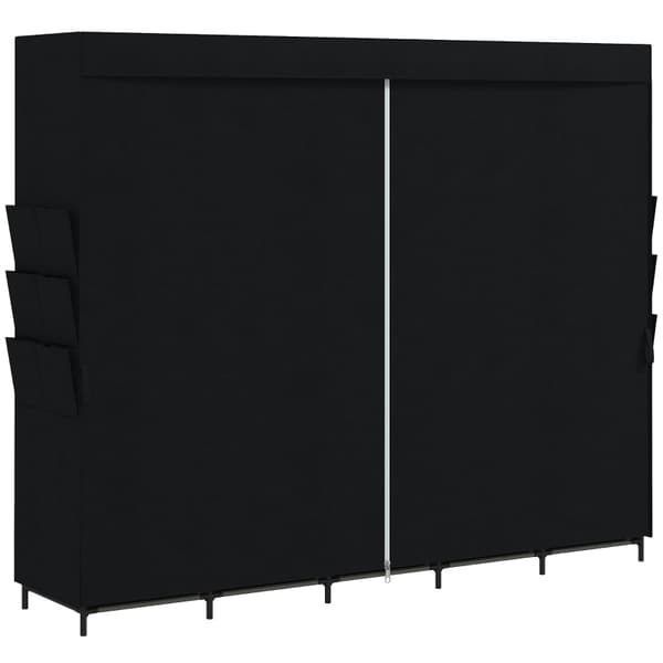 SONNENH Opbevaringsskab, Stål, Sort, 212 × 45 × 167 cm