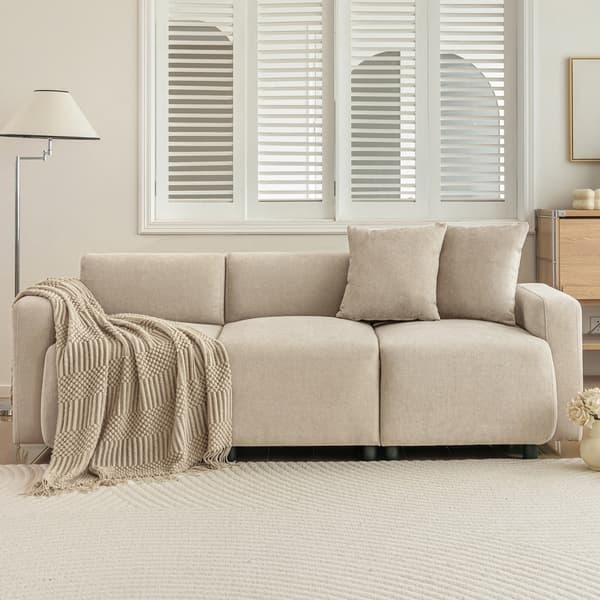 SONNENH Vanlig soffa, modern design, stoppade möbler, soffa, 3-sits soffa, vardagsrumsoffa, soffa med kuddar