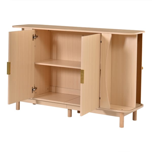 SONNENH Sideboard, MDF, Naturfärgad, 140 × 40 × 88 cm