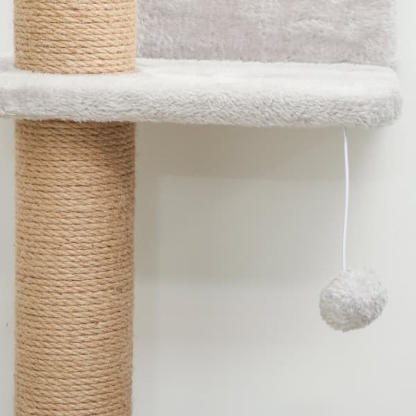 SONNENH Klösträd, Polyester, Ljusgrå, 48 × 21 × 180 cm