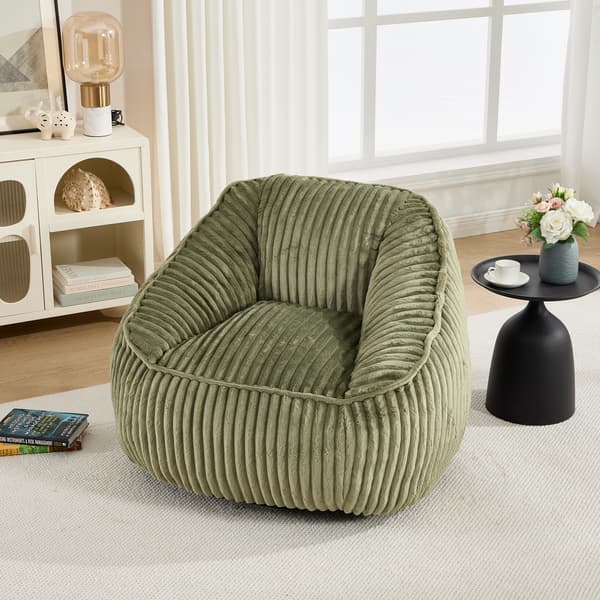 SONNENH Sittsäck, Chenille, Smaragdgrön, 98 × 92 × 73 cm