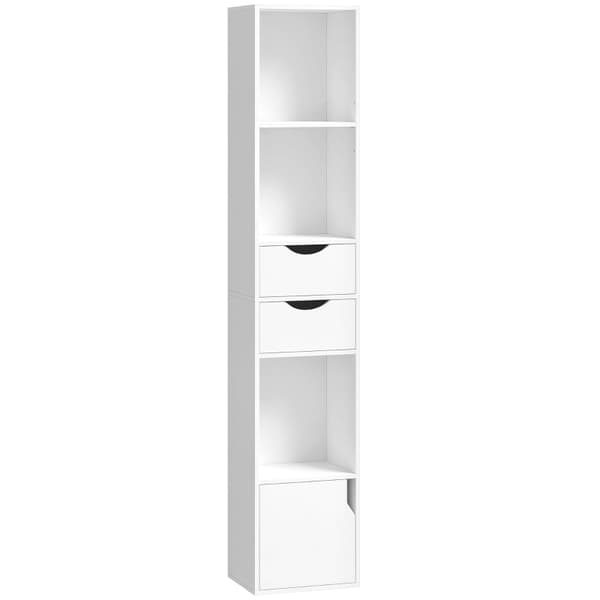 SONNENH Reol, MDF, Hvid, 30 × 24 × 158 cm