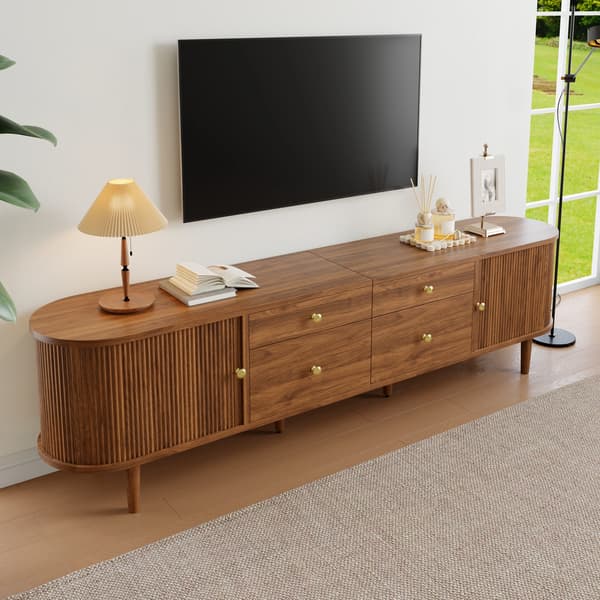 SONNENH TV-bord, MDF / Spånplade, Valnød, 180 × 35 × 50 cm