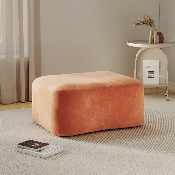 SONNENH Ottoman Fløjl-Orange