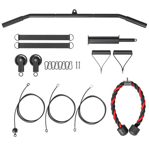 SONNENH Gymutrustning för Lat Pulldown Fitness, Kabel- och blocksystem för armträning hemma