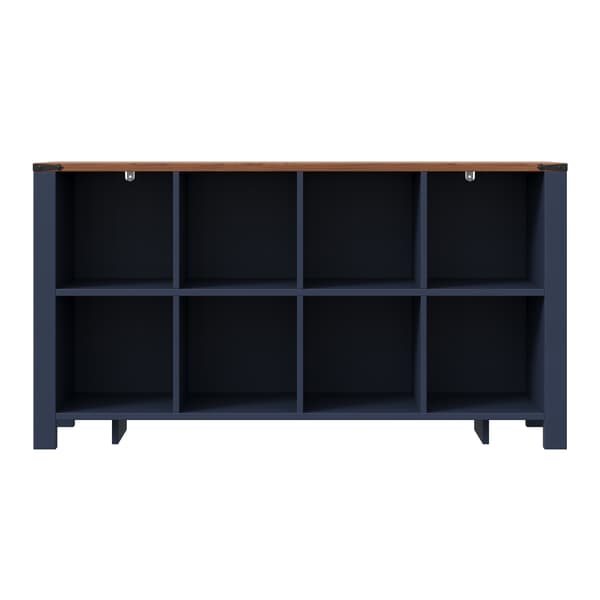 SONNENH Skænk, MDF, Blå, 140 × 34 × 75 cm