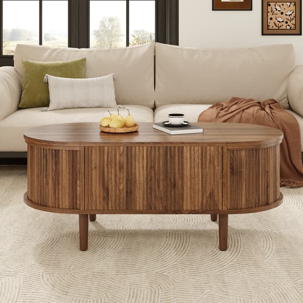 SONNENH Soffbord, MDF, Valnöt, 100 × 48 × 53,5 cm