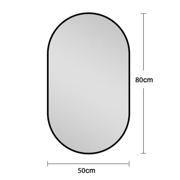 SONNENH 50*80cm Flexi-Hang Ellips Badrumsspegel