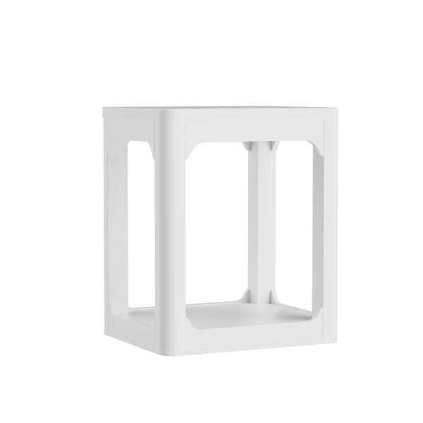 SONNENH Sidebord – sæt med 2, MDF, Hvid, 50 × 40 × 60 cm