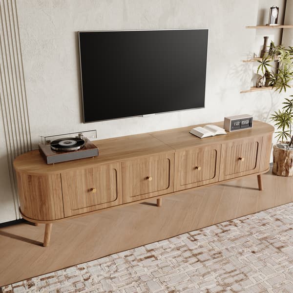 SONNENH TV-bord, MDF / Spånplade, Eg, 180 × 38 × 47 cm