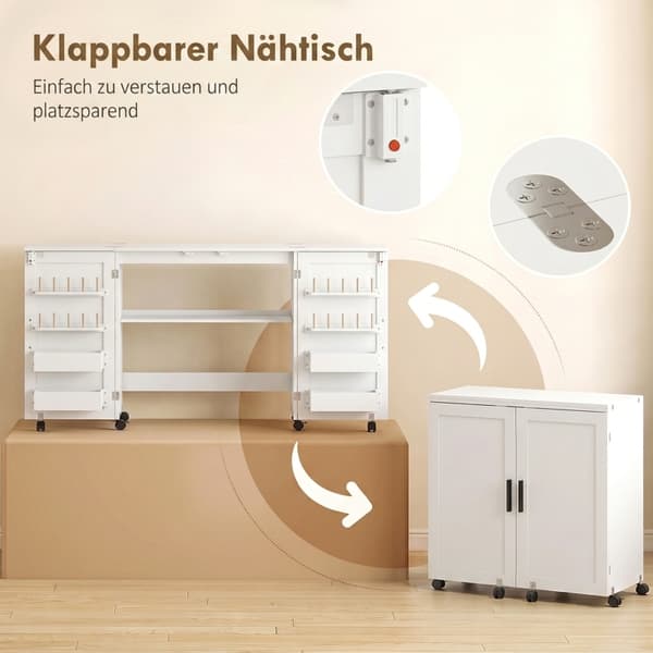 SONNENH Skrivbord, MDF, Vit, 160 × 40 × 81 cm