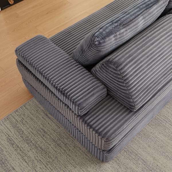 SONNENH Soffa, Manchester / Skum, Grå, 211,5 × 106,5 × 62 cm