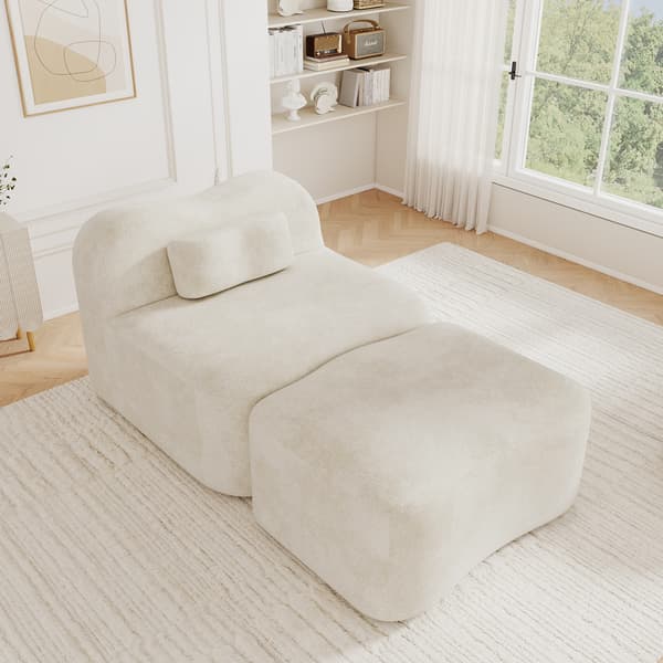 SONNENH Soffa, Sammet, Beige, 96 × 167 × 70 cm