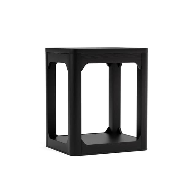 SONNENH Sidobord – set med 2, MDF, Svart, 50 × 40 × 60 cm