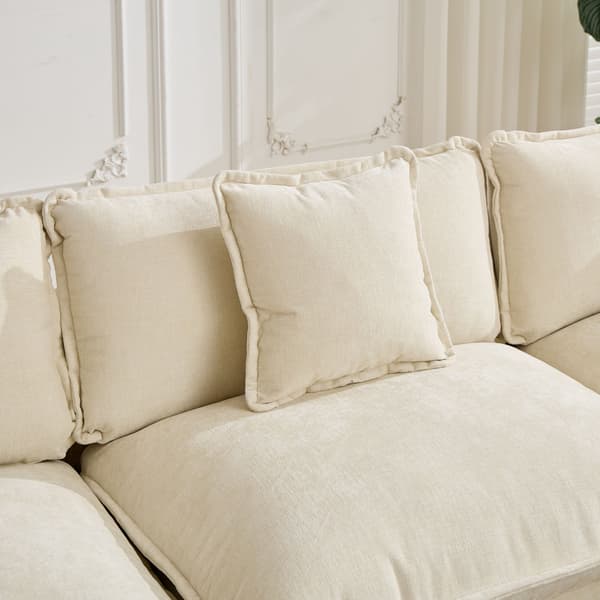 SONNENH Cloud Sofa one Seat (Armrests ingår inte), Modern Sectional Couch, för vardagsrum sovrum och lägenhet
