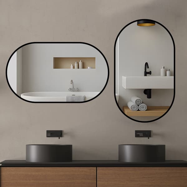 SONNENH 50*80cm Flexi-Hang Ellips Badrumsspegel