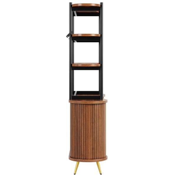 SONNENH Skænk, MDF, Træfarvet, 120 × 40 × 183 cm
