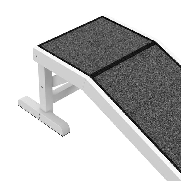 SONNENH Husdjursramp, Trä, Vit, 125 × 40 × 35,5 cm