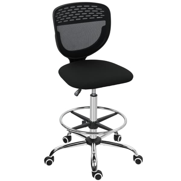 SONNENH Kontorstol, Polyester, Sort, 59 × 59 × 126 cm