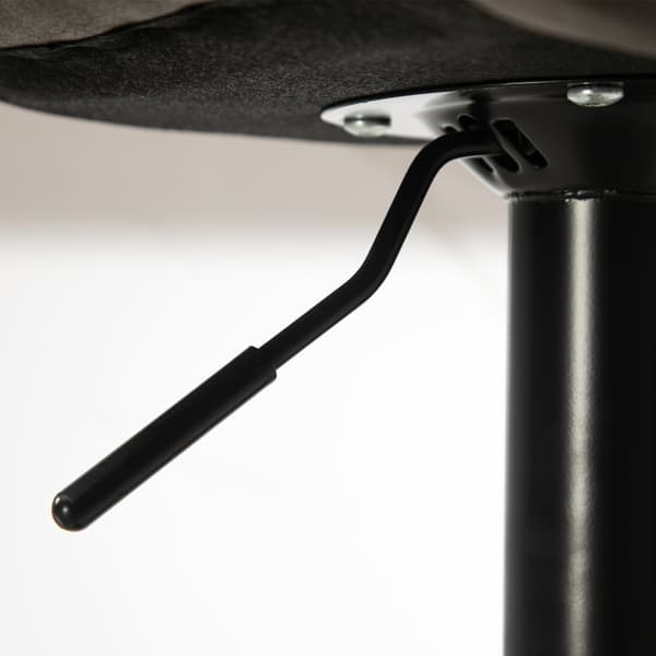 SONNENH Barstol – set med 2, Metall, Mörkgrå, 46,5 × 43 × 110 cm