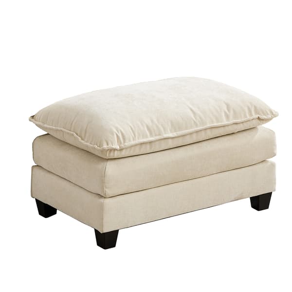 SONNENH Cloud Sofa Ottoman, Modern Sectional Couch, för vardagsrum sovrum och lägenhet, Comfy Double Layer Upholstered Seat Cushion