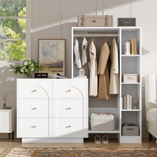 SONNENH Opbevaringsskab, Spånplade, Hvid, 139 × 35 × 133 cm