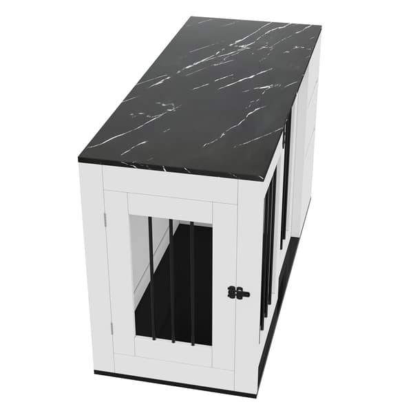 SONNENH Husdjursbur, MDF / Metall, Vit, 140 × 60 × 87 cm