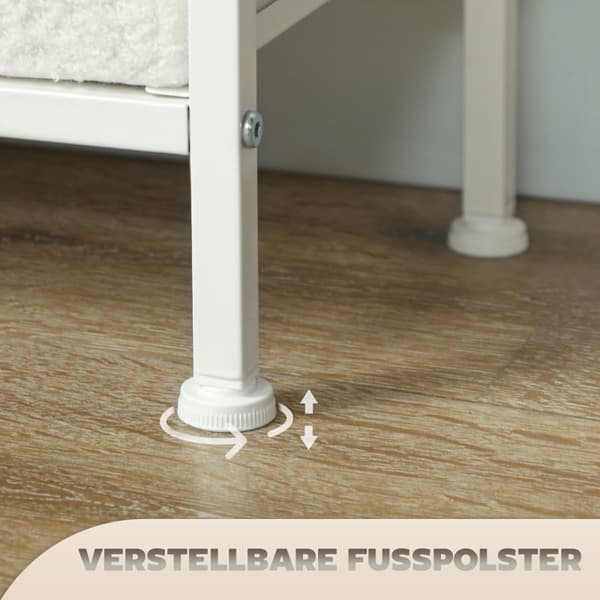 SONNENH Byrå, Polyester, Krämvit, 100 × 30 × 99 cm