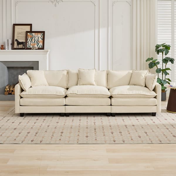 SONNENH Cloud Sofa one Seat (Armrests ingår inte), Modern Sectional Couch, för vardagsrum sovrum och lägenhet