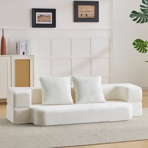 SONNENH Sofa, Skum, Hvid, 190 × 102 × 42 cm