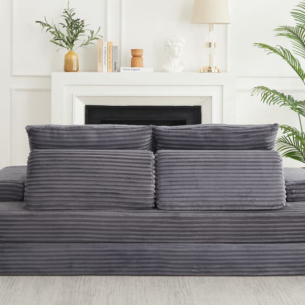 SONNENH Soffa, Manchester / Skum, Grå, 211,5 × 106,5 × 62 cm