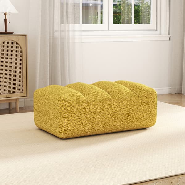 SONNENH Brravo Ottomaan Granular Fleece-Kellow