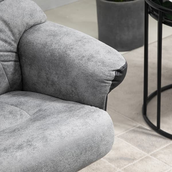 SONNENH Vilfåtölj, Polyester, Grå, 78 × 82,5 × 109 cm