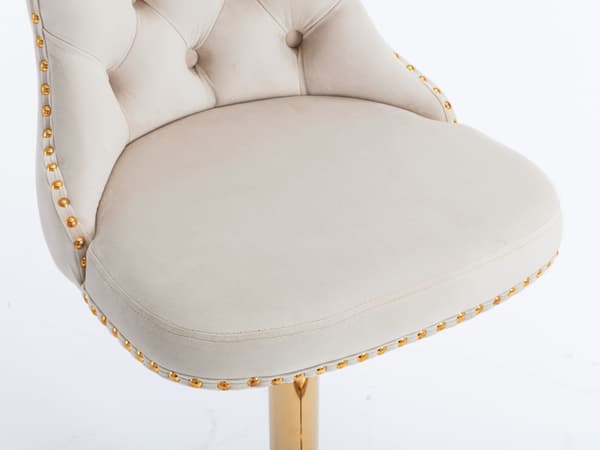 SONNENH Köksö, Sammet, Beige, 46 × 46 × 115 cm