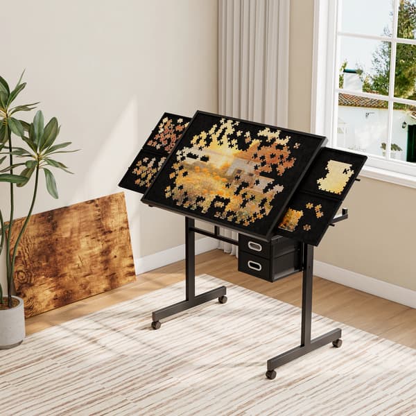 SONNENH Skrivebord, MDF / Metal, Sort, 89 × 59,5 × 78,5 cm