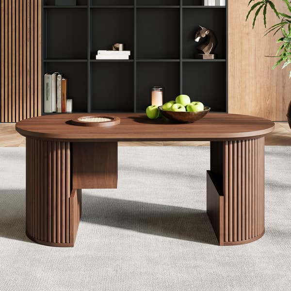 SONNENH Soffbord, MDF, Valnöt, 105 × 50 × 46,5 cm