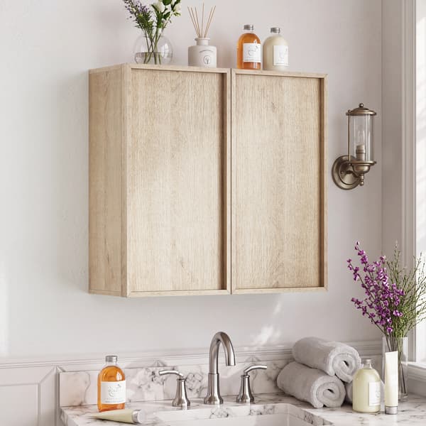 SONNENH Opbevaringsskab, MDF / Spånplade, Eg, 60 × 21,6 × 58 cm