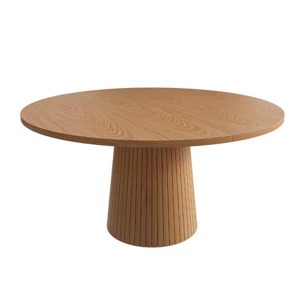 SONNENH Spisebord, MDF, Eg, 110 × 110 × 75 cm
