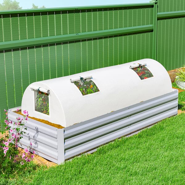 SONNENH Drivhus, Plast, Hvid, 200 × 80 × 45 cm