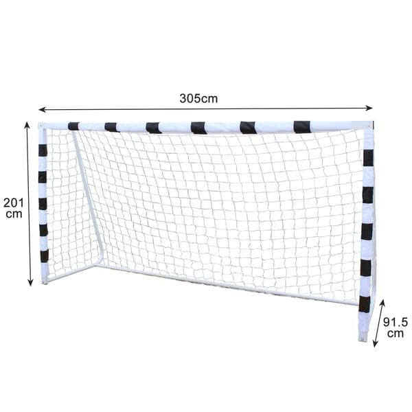 SONNENH 305 x 201cm (10Ft x 6,6Ft) Børnefodboldmål til baghaven, bærbart ungdomsfodboldmål med net