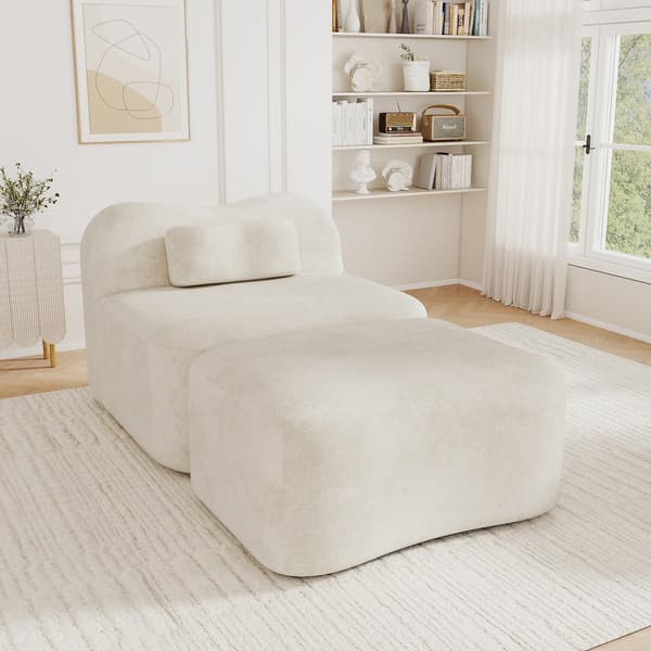SONNENH Soffa, Sammet, Beige, 96 × 167 × 70 cm