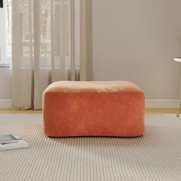 SONNENH Ottoman Fløjl-Orange