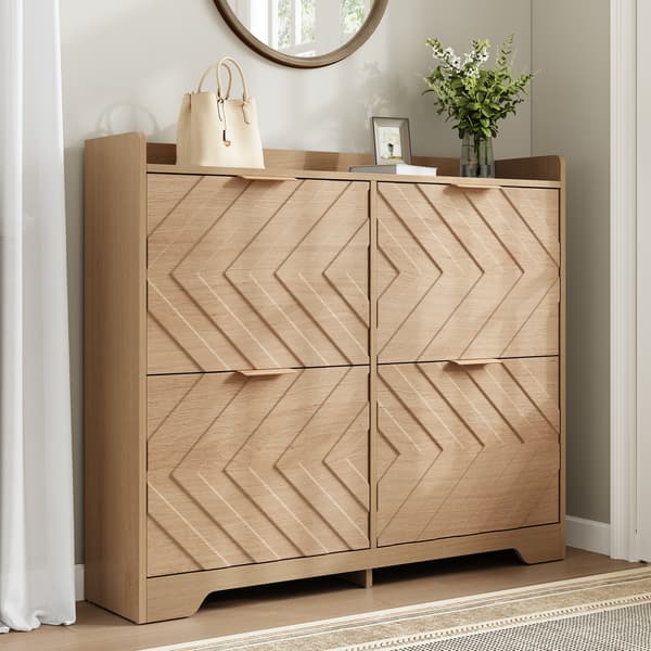 SONNENH Kenkäkaappi, MDF, Luonnonväri, 105 × 24 × 90 cm