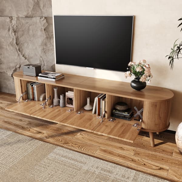 SONNENH TV-bord, MDF / Spånplade, Eg, 180 × 38 × 47 cm