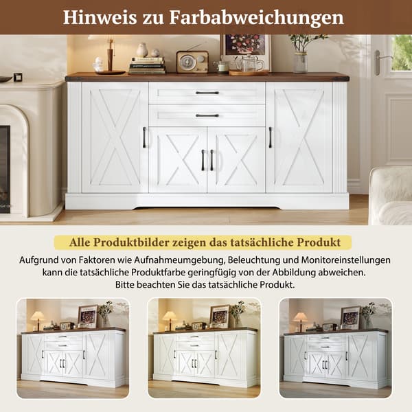 SONNENH Køkkenø, MDF / Spånplade, Hvid, 160 × 39 × 81,5 cm