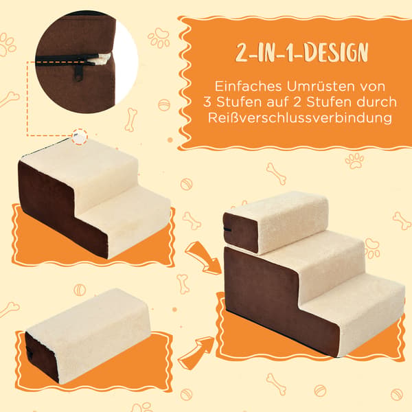 SONNENH Husdjurstrappa, Skum, Beige, 54 × 40 × 39 cm
