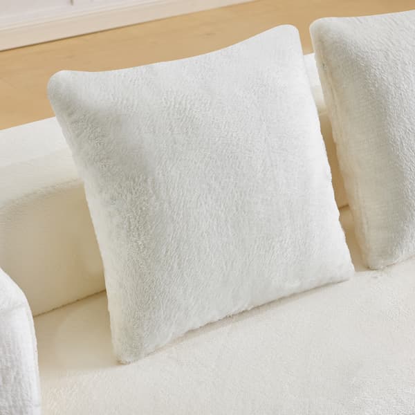 SONNENH Sofa, Skum, Hvid, 190 × 102 × 42 cm
