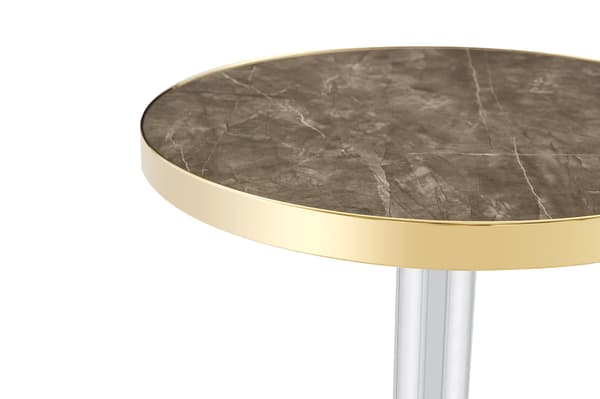 SONNENH Sidebord, MDF, Grå, 60 × 60 × 74 cm